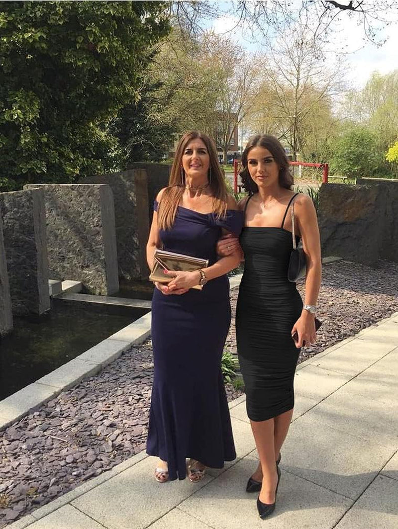 Women'S Sexy Bodycon Summer Sleeveless Spaghetti Straps Ruched Casual Club Party Long Dress